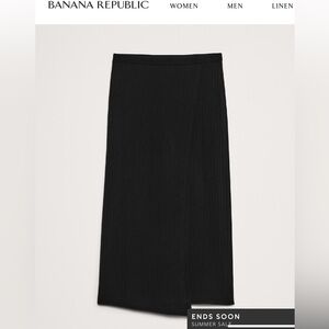 Banana Republic merino ribbed sweater wrap skirt